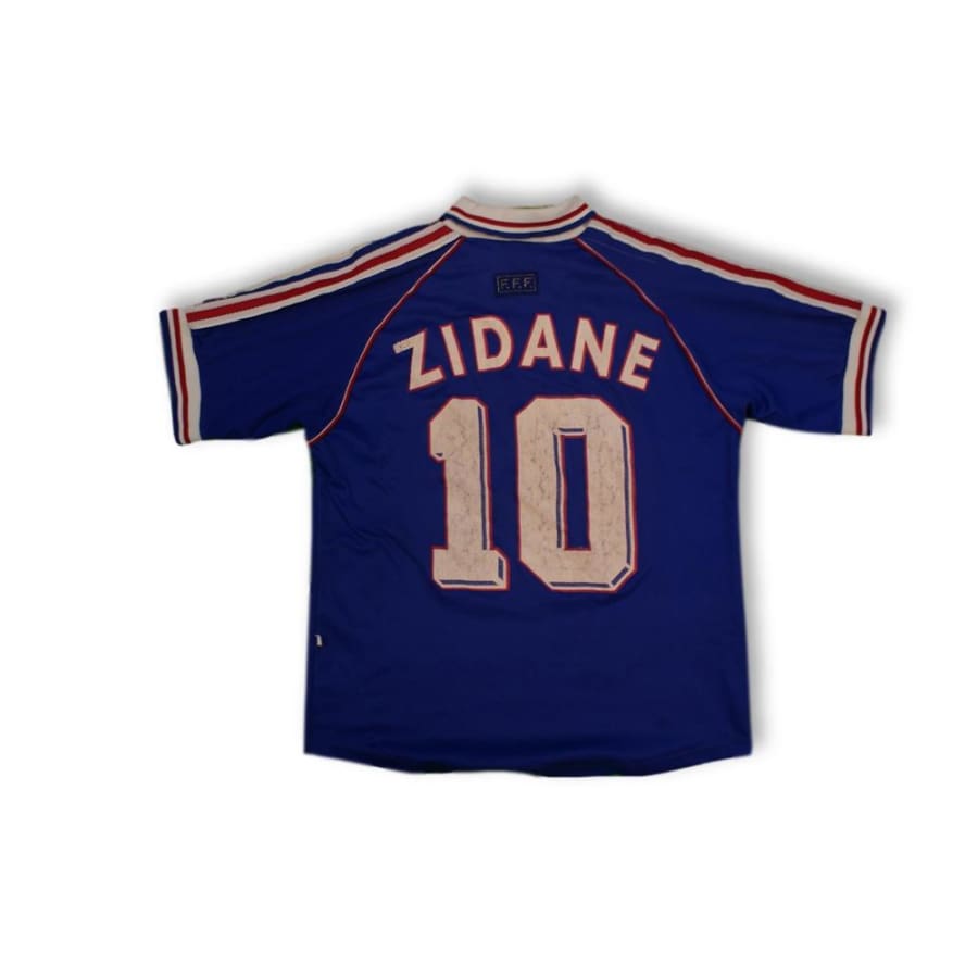 Maillot de football vintage domicile Equipe de France N°10 ZIDANE 1999-2000 - Adidas - Equipe de France