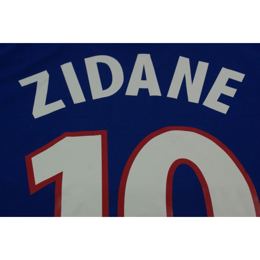 Maillot de football vintage domicile Equipe de France N°10 ZIDANE 2000-2001 - Adidas - Equipe de France