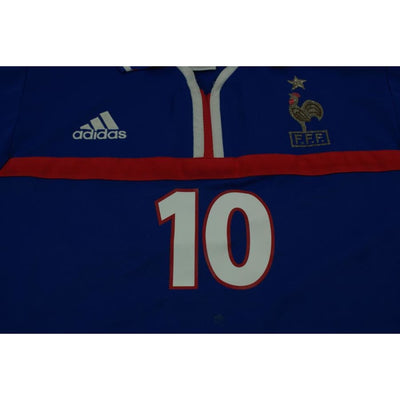 Maillot de football vintage domicile Equipe de France N°10 ZIDANE 2000-2001 - Adidas - Equipe de France