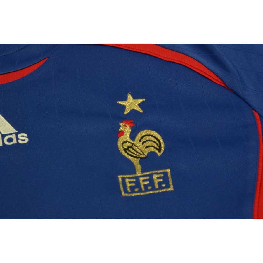 Maillot de football vintage domicile Equipe de France N°10 ZIDANE 2006-2007 - Adidas - Equipe de France