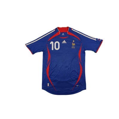 Maillot de football vintage domicile Equipe de France N°10 ZIDANE 2006-2007 - Adidas - Equipe de France