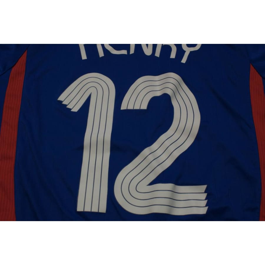 Maillot de football vintage domicile Equipe de France N°12 HENRY 2006-2007 - Adidas - Equipe de France