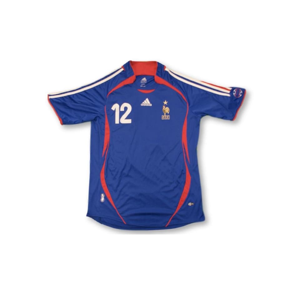 Maillot de football vintage domicile Equipe de France N°12 HENRY 2006-2007 - Adidas - Equipe de France