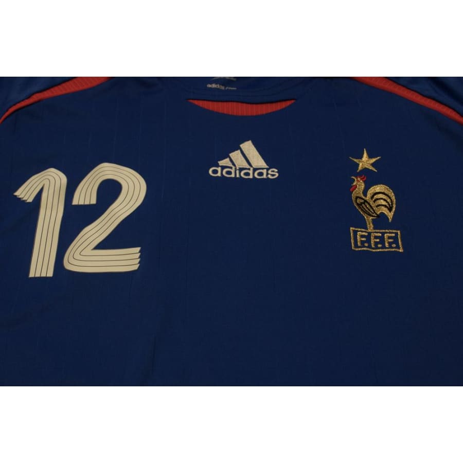 Maillot de football vintage domicile Equipe de France N°12 HENRY 2006-2007 - Adidas - Equipe de France