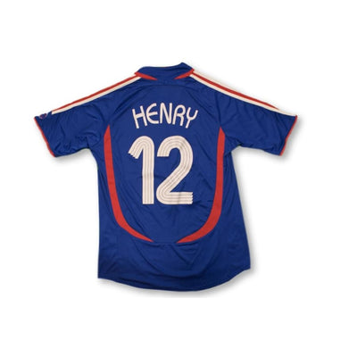 Maillot de football vintage domicile Equipe de France N°12 HENRY 2006-2007 - Adidas - Equipe de France