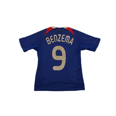 Maillot de football vintage domicile Equipe de France N°9 BENZEMA 2008-2009 - Adidas - Equipe de France