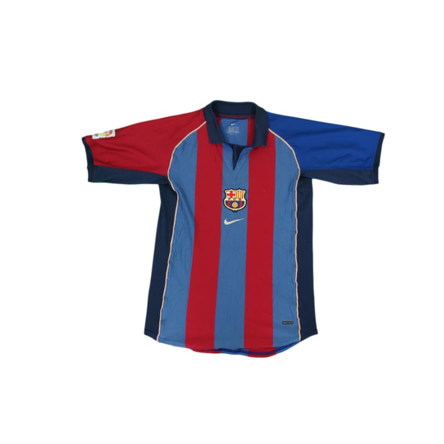 Maillot de football vintage domicile FC Barcelone 2001-2002 - Nike - Barcelone