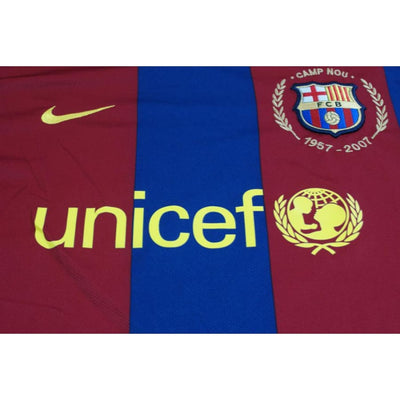 Maillot de football vintage domicile FC Barcelone 2007-2008 - Nike - Barcelone