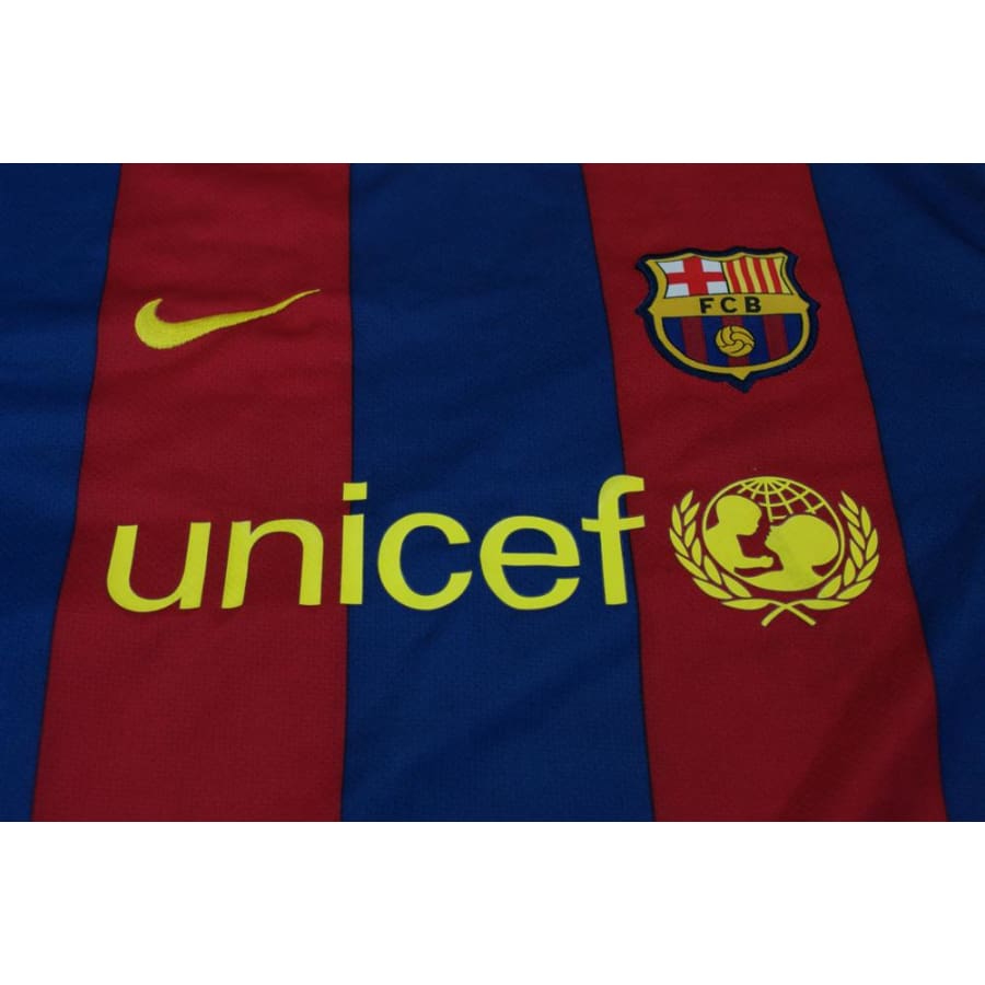 Maillot de football vintage domicile FC Barcelone 2010-2011 - Nike - Barcelone