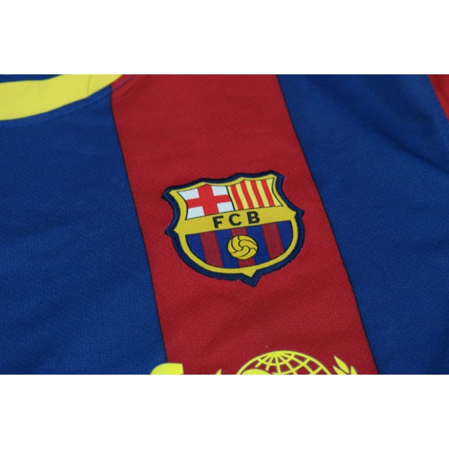 Maillot de football vintage domicile FC Barcelone 2010-2011 - Nike - Barcelone