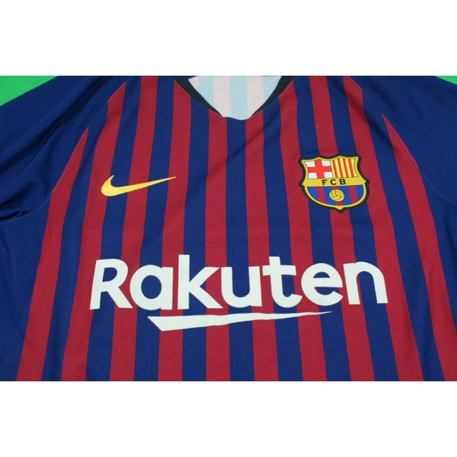 Maillot de football vintage domicile FC Barcelone 2018-2019 - Nike - Barcelone