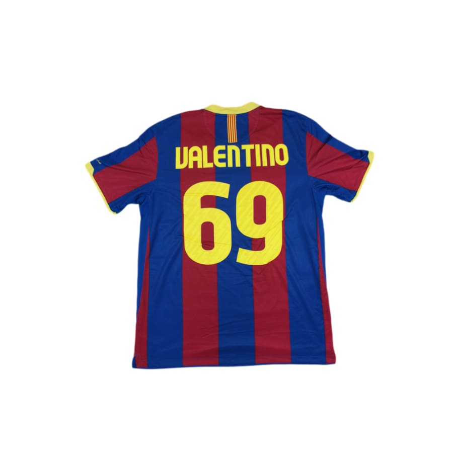 Maillot de football vintage domicile FC Barcelone N°69 VALENTINO 2010-2011 - Nike - Barcelone