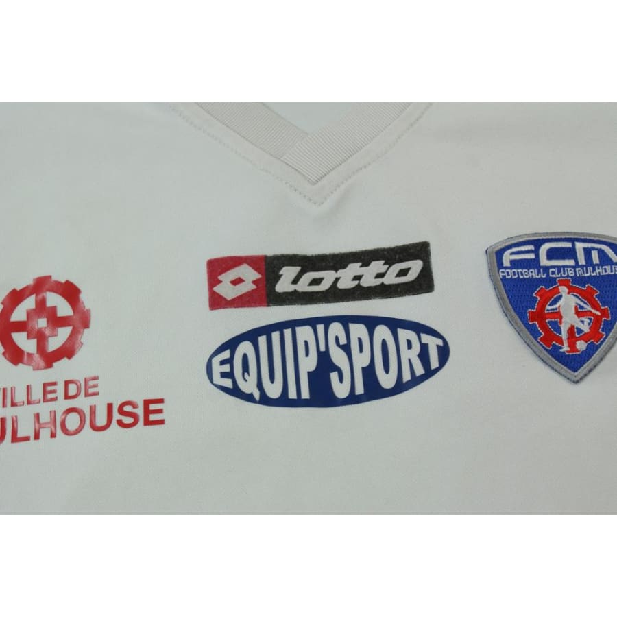 Maillot de football vintage domicile FC Mulhouse N°12 années 2000 - Lotto - Autres championnats