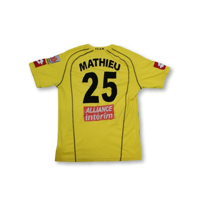 Maillot de football vintage domicile FC Sochaux-Montbéliard N°25 MATHIEU 2004-2005 - Lotto - FC Sochaux-Montbéliard