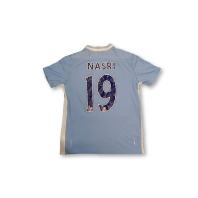 Maillot de football vintage domicile Manchester City N°19 NASRI 2009-2010 - Umbro - Manchester City