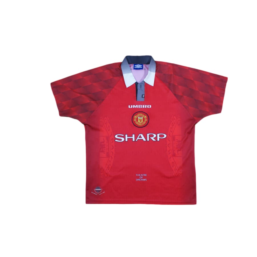 Maillot de football vintage domicile Manchester United N°7 BECKHAM 1996-1997 - Umbro - Manchester United