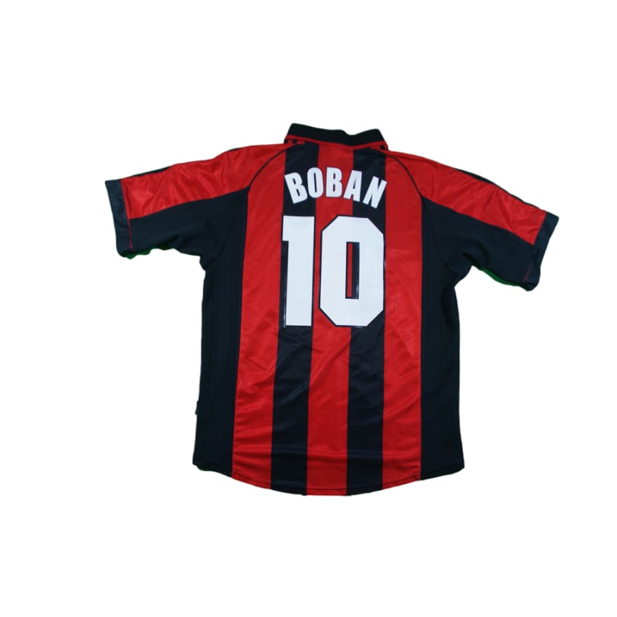 Maillot de football vintage domicile Milan AC N°10 BOBAN 1998-1999 - Adidas - Milan AC