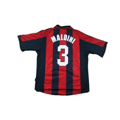 Maillot de football vintage domicile Milan AC N°3 MALDINI 1998-1999 - Adidas - Milan AC