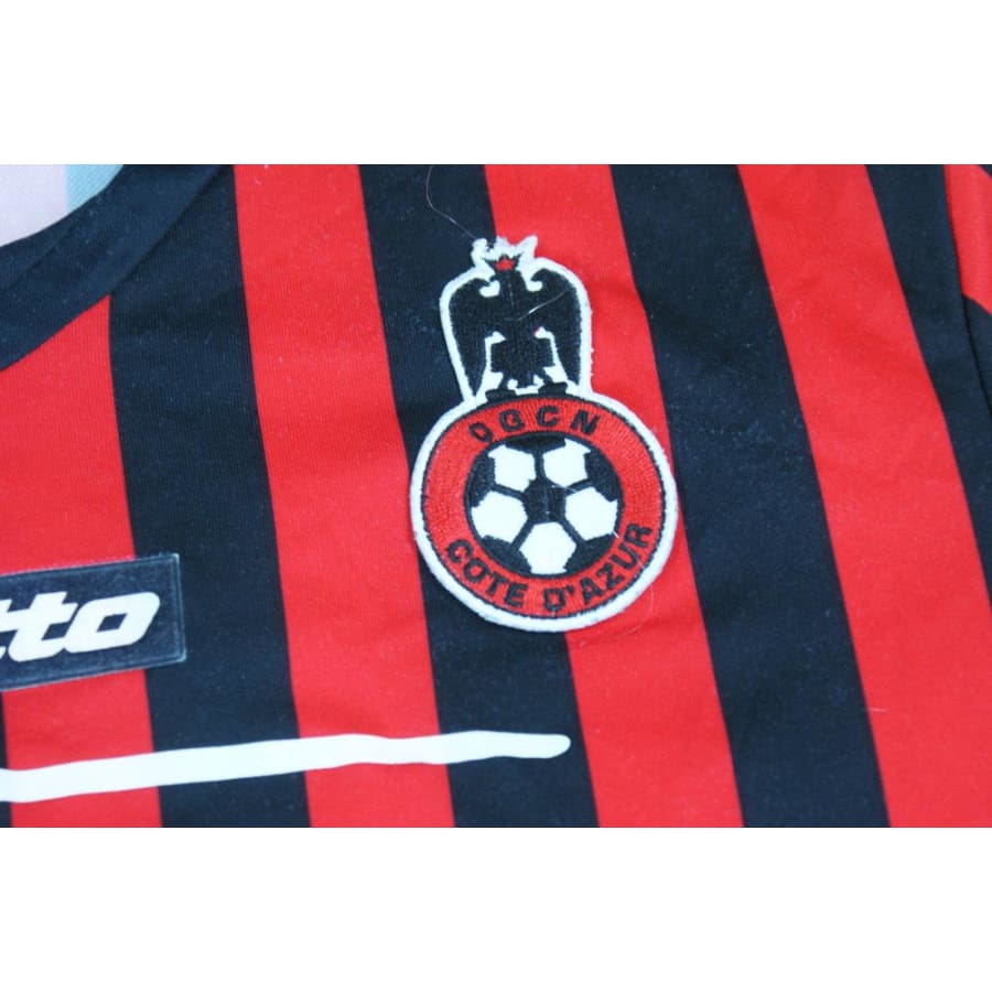 Lotto Fußballtrikot Ogc Nice Côte D'azur Takara 2009 Größe M