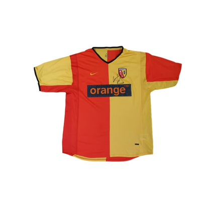 Maillot de football vintage domicile RC Lens dédicacé 2001-2002 - Nike - RC Lens