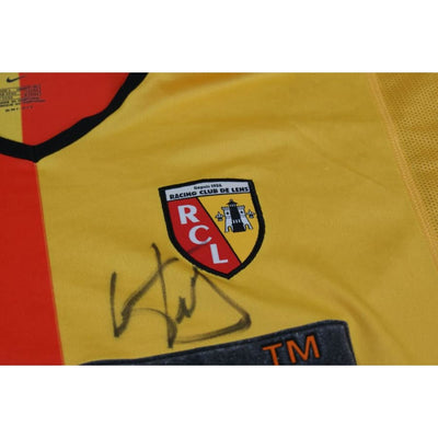 Maillot de football vintage domicile RC Lens dédicacé 2001-2002 - Nike - RC Lens