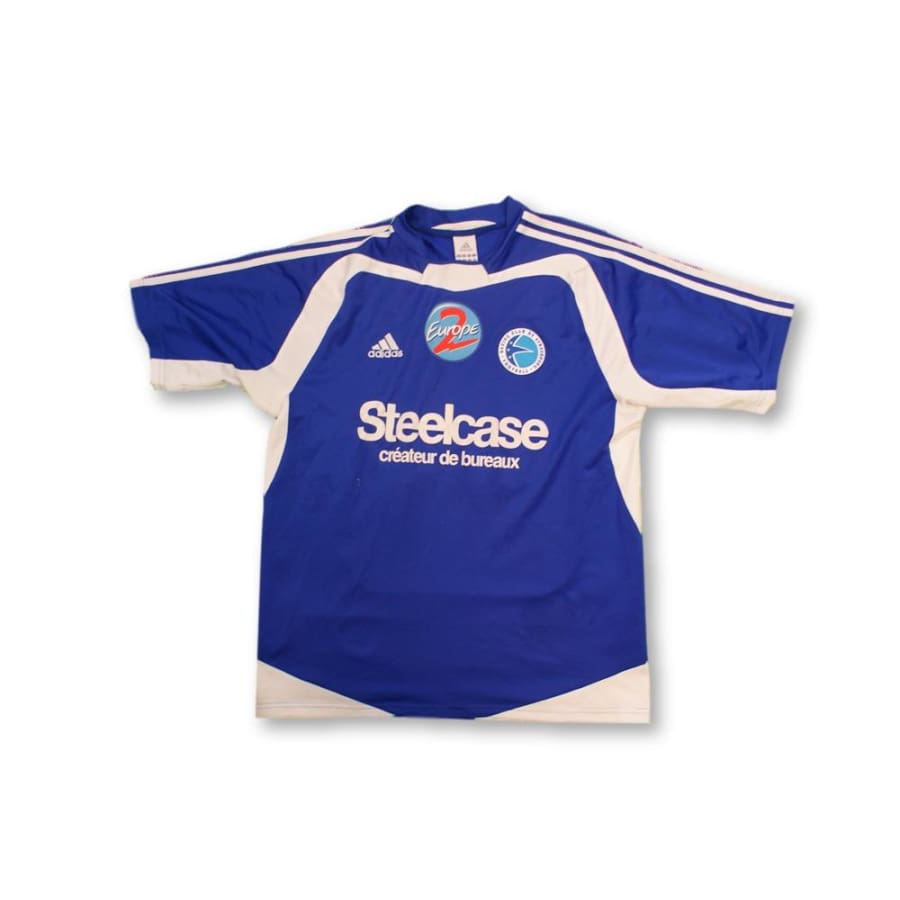 Maillot de football vintage domicile RC Strasbourg N°20 Abdessadki 2004-2005 - Adidas - RC Strasbourg Alsace