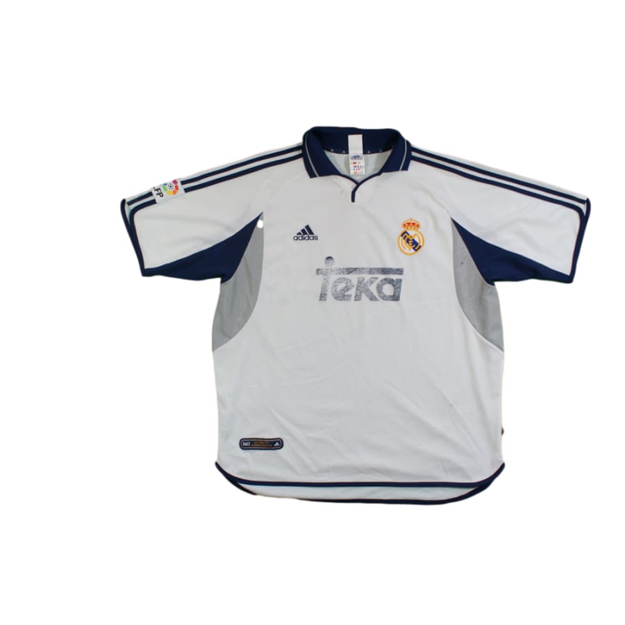 Maillot de football vintage domicile Real Madrid CF N°10 FIGO 2000-2001 - Adidas - Real Madrid