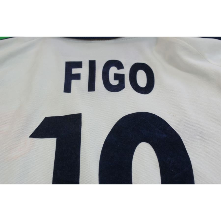 Maillot de football vintage domicile Real Madrid CF N°10 FIGO 2000-2001 - Adidas - Real Madrid