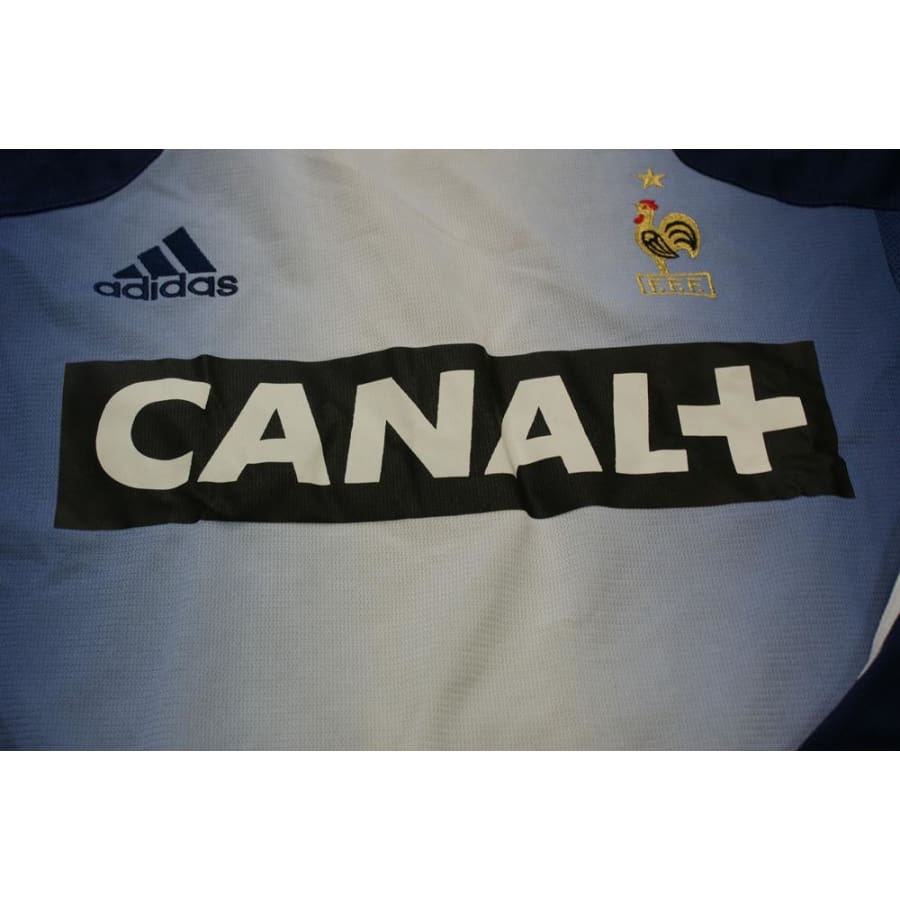 Maillot de football vintage entraînement Equipe de France 2002-2003 - Adidas - Equipe de France