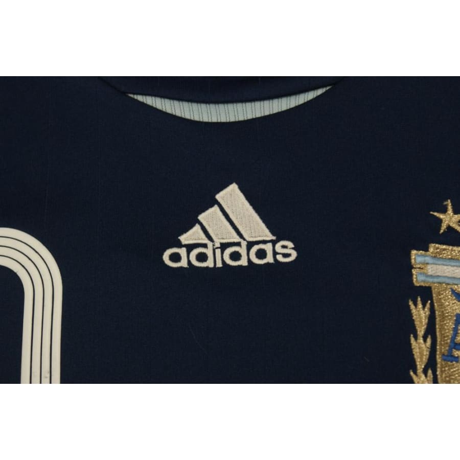 Maillot de football vintage équipe dArgentine N°10 RIQUELME 2006-2007 - Adidas - Argentine