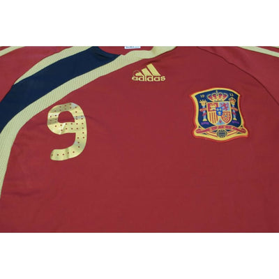 Maillot de football vintage équipe dEspagne N°9 TORRES 2009-2010 - Adidas - Espagne