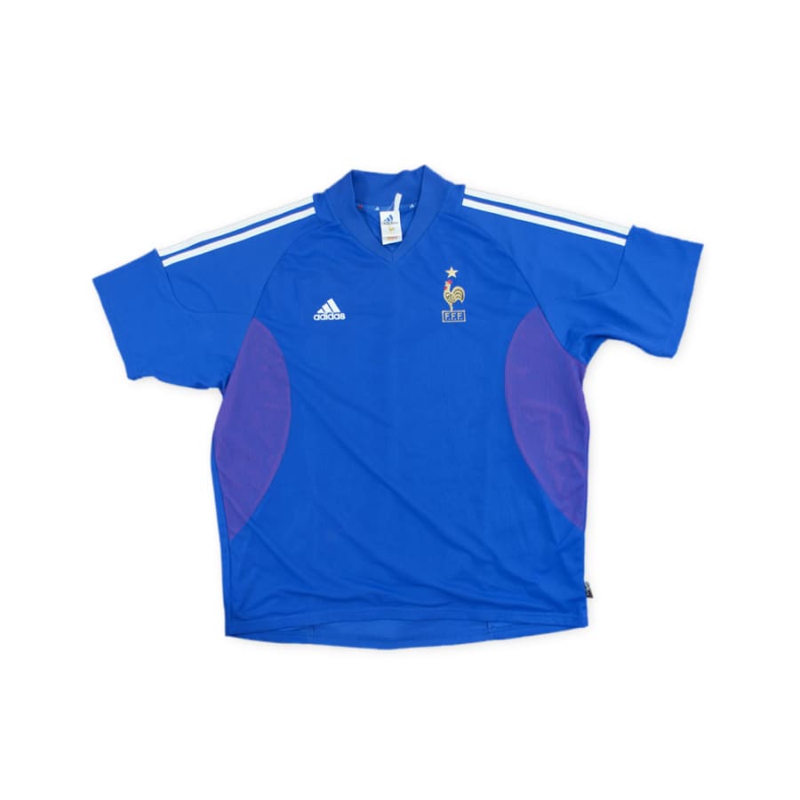 Maillot de football vintage Equipe de France 2002-2003 - Adidas - Equipe de France