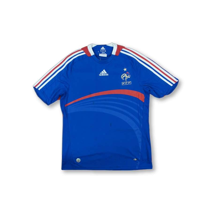 Maillot de football vintage Equipe de France 2008-2009 - Adidas - Equipe de France