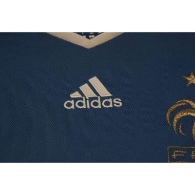 Maillot de football vintage Equipe de France dédicacé 2008-2009 - Adidas - Equipe de France