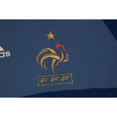 Maillot de football vintage Equipe de France dédicacé 2008-2009 - Adidas - Equipe de France