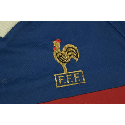 Maillot de football vintage Equipe de France dédicace BARTHEZ 1998-1999 - Adidas - Equipe de France