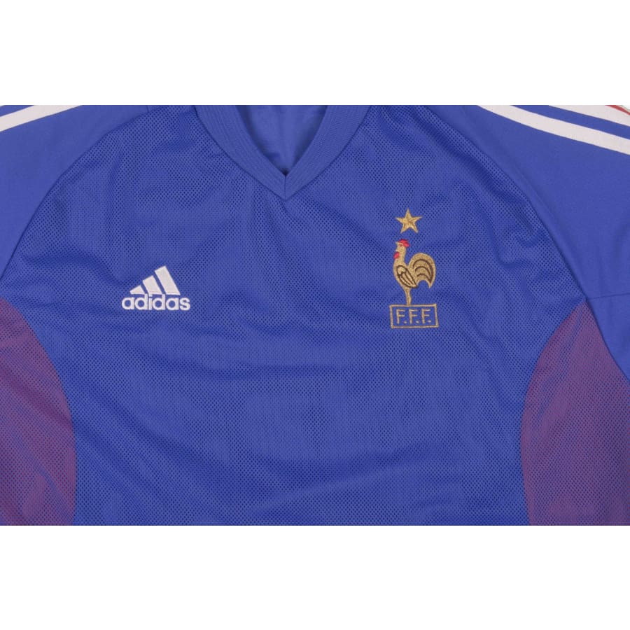 Maillot de football vintage Equipe de France N°10 ZIDANE 2002-2003 - Adidas - Equipe de France