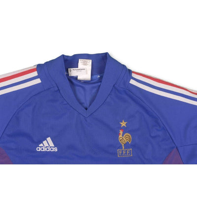 Maillot de football vintage Equipe de France N°10 ZIDANE 2002-2003 - Adidas - Equipe de France