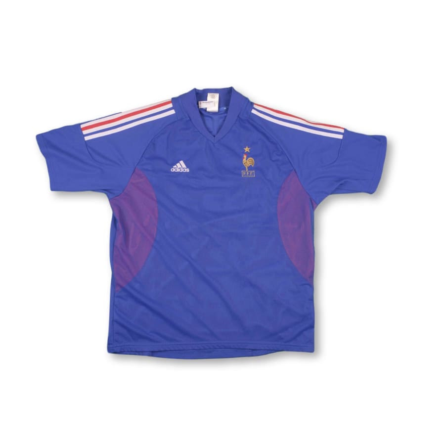 Maillot de football vintage Equipe de France N°10 ZIDANE 2002-2003 - Adidas - Equipe de France