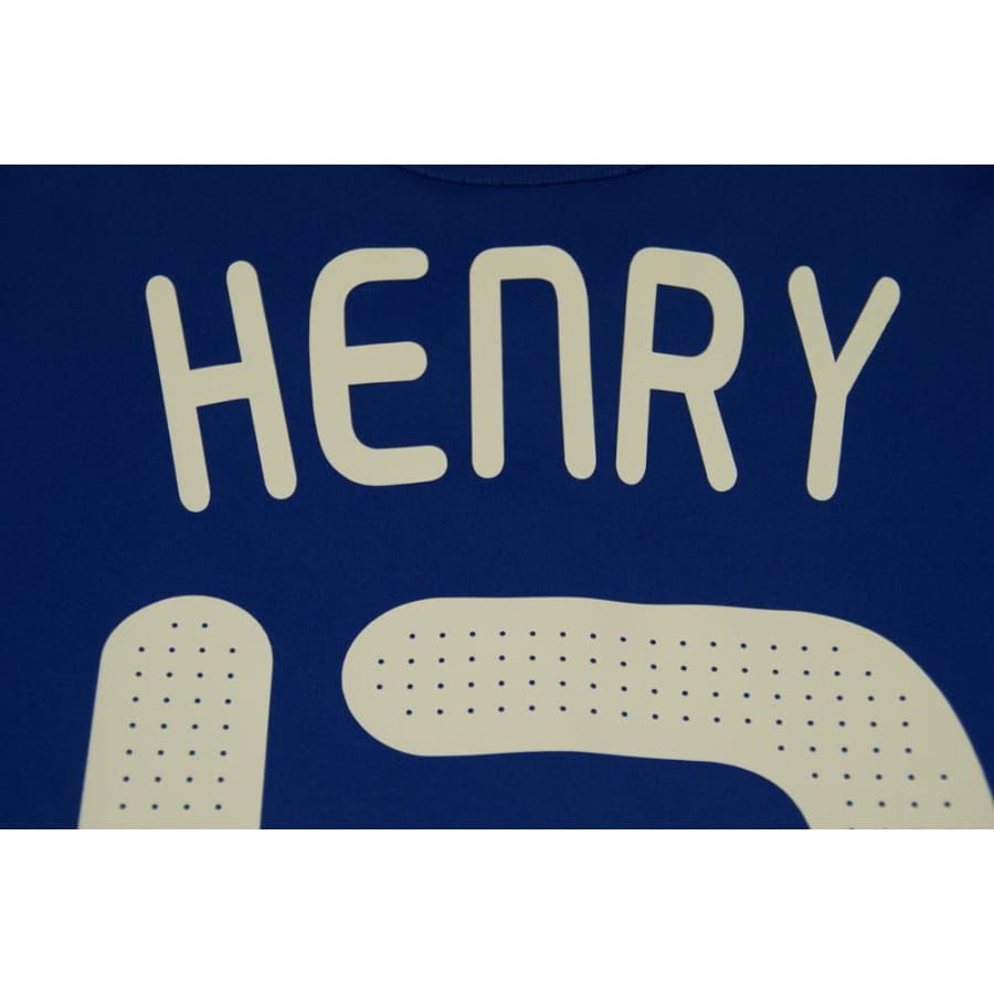 Maillot de football vintage équipe de France N°12 HENRY 2008-2009 - Adidas - Equipe de France