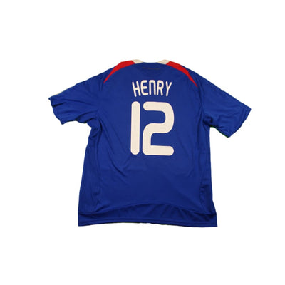 Maillot de football vintage équipe de France N°12 HENRY 2008-2009 - Adidas - Equipe de France