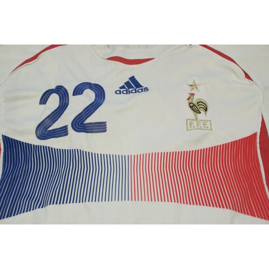 Maillot de football vintage Equipe de France N°22 RIBERY 2006-2007 - Adidas - Equipe de France