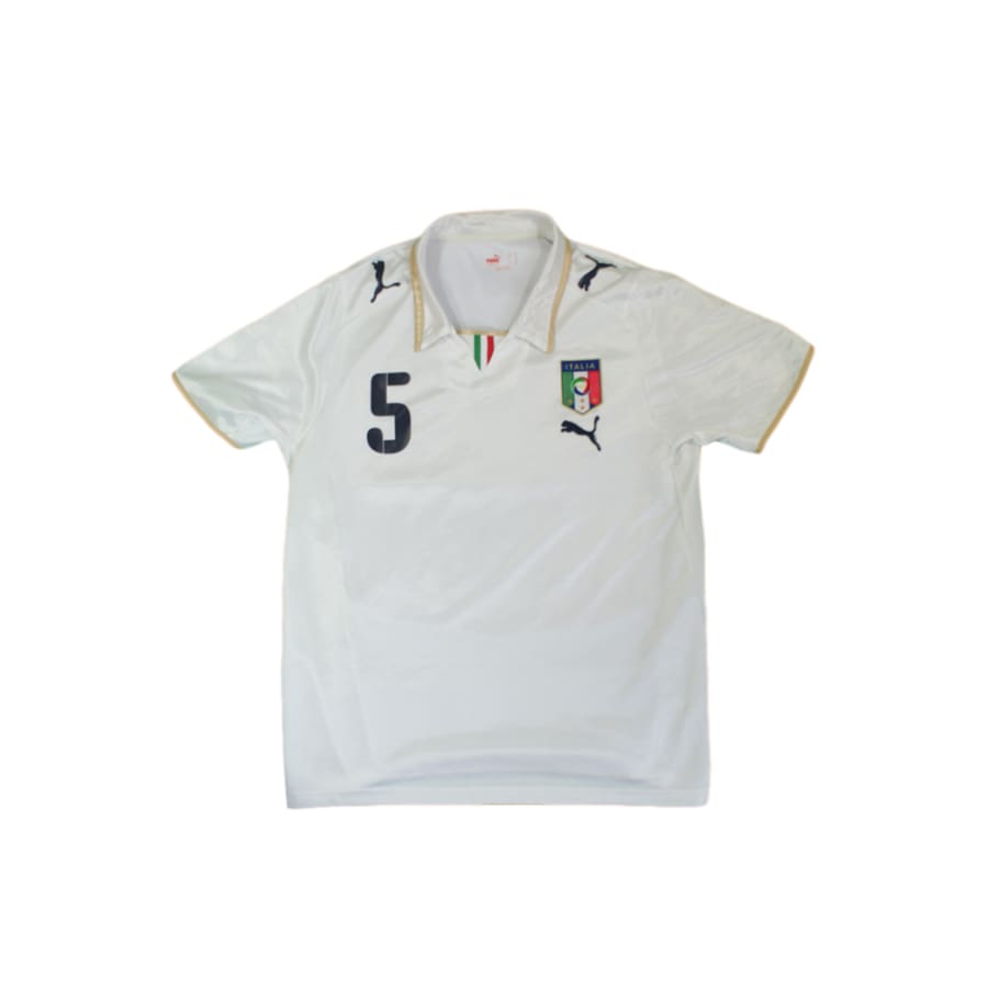 Maillot de football vintage extérieur équipe d’Italie N°5 Cannavaro 2008-2009 - Puma - Italie