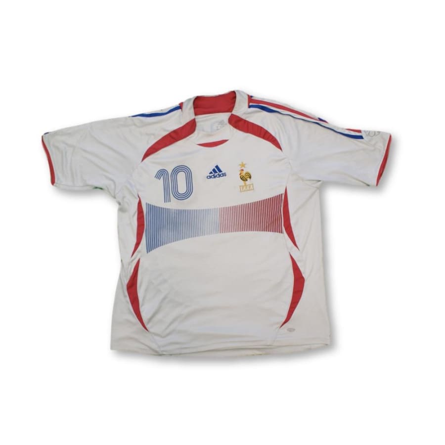 Maillot de football vintage extérieur Equipe de France N°10 ZIDANE 2006-2007 - Adidas - Equipe de France