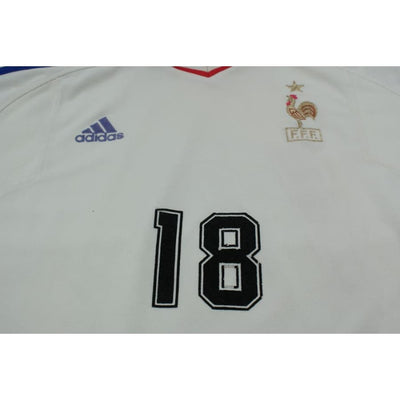 Maillot de football vintage extérieur Equipe de France N°18 2000-2001 - Adidas - Equipe de France