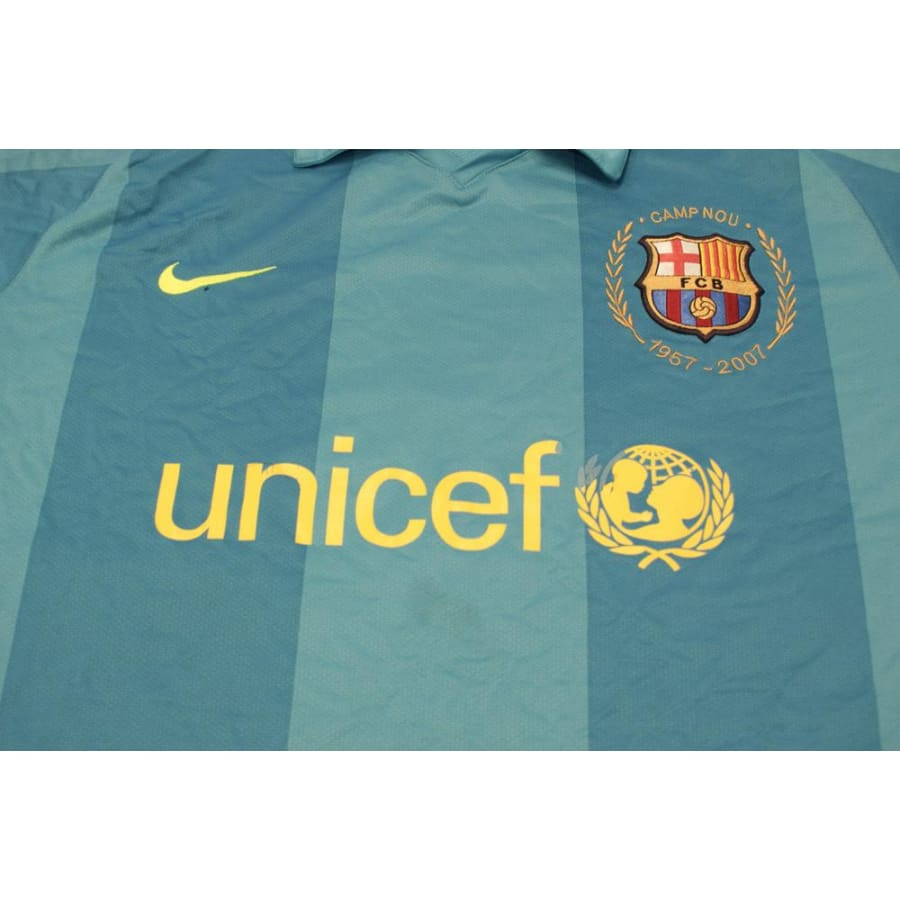 Maillot de football vintage extérieur FC Barcelone N°3 JESUS 2007-2008 - Nike - Barcelone