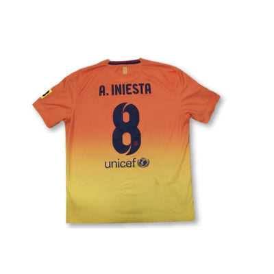 Maillot de football vintage extérieur FC Barcelone N°8 A.INIESTA 2012-2013 - Nike - Barcelone