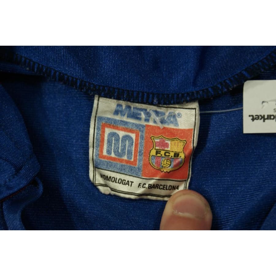 Maillot Vintage De Football Meyba Barcelone - Modèle Domicile Manches Longues, Occasion