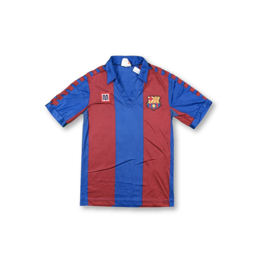 Maillot de football vintage FC Barcelone des années 80 - Meyba - Barcelone