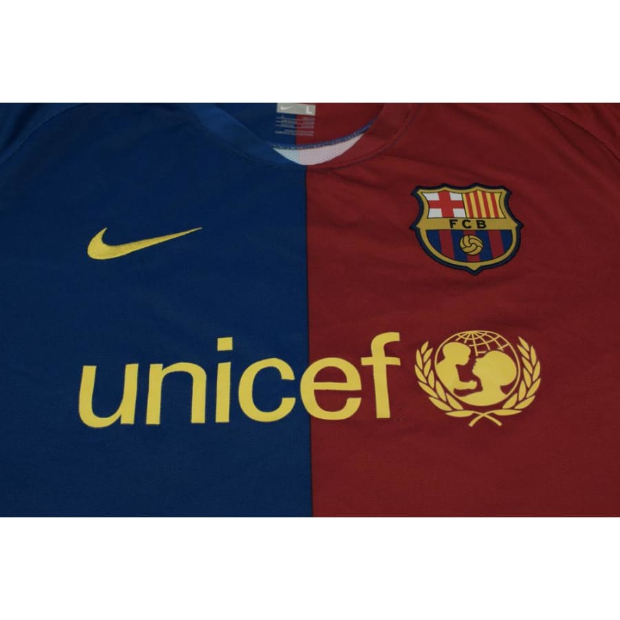 Maillot de football vintage FC Barcelone N°10 MESSI 2008-2009 - Nike - Barcelone